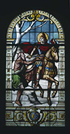 verrière hagiographique : Charité de saint Martin