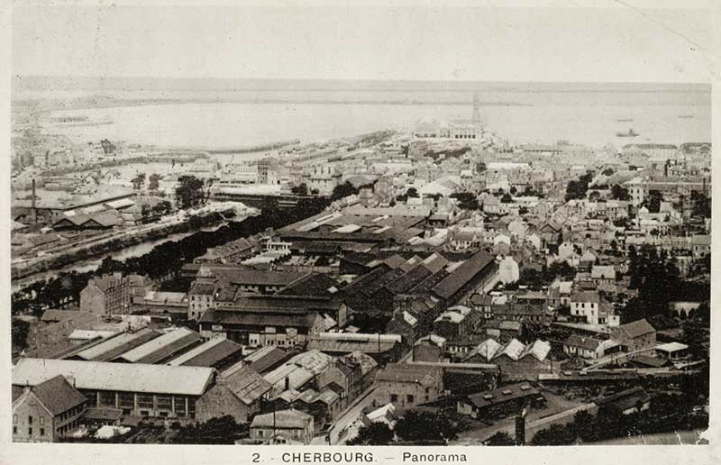 2. Cherbourg - Panorama.- Carte postale. (AD Manche. Série FI).