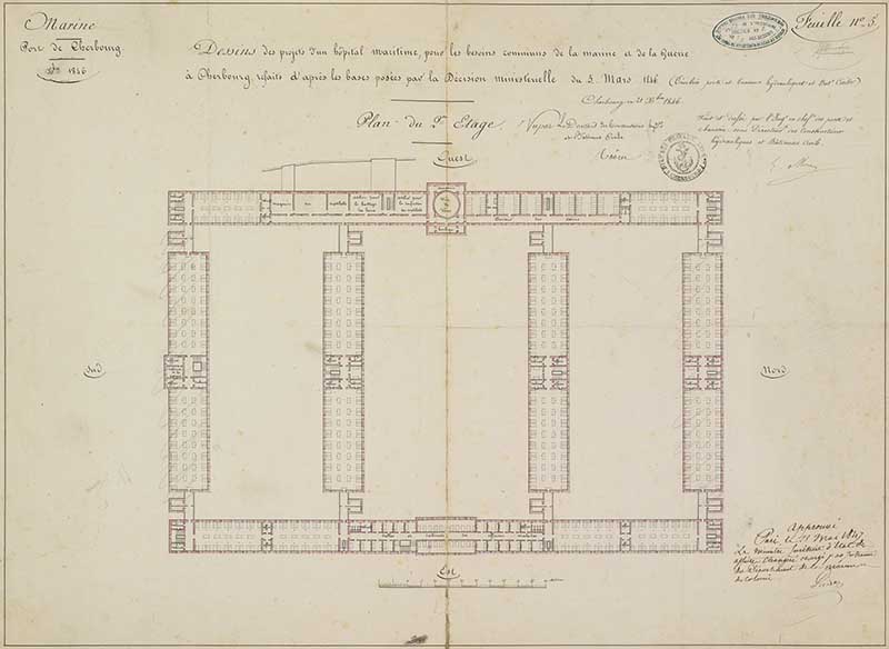 hôpital de la Marine et de la Guerre, puis centre hospitalier des armées René Lebas, actuellement centre administratif