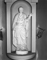 ensemble de 2 statues : saint Pierre, saint Paul